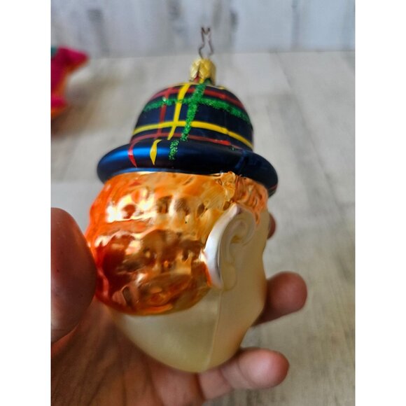 Inge glas? Clown glass birgits ornament hat glitter Xmas tree - Picture 7 of 12
